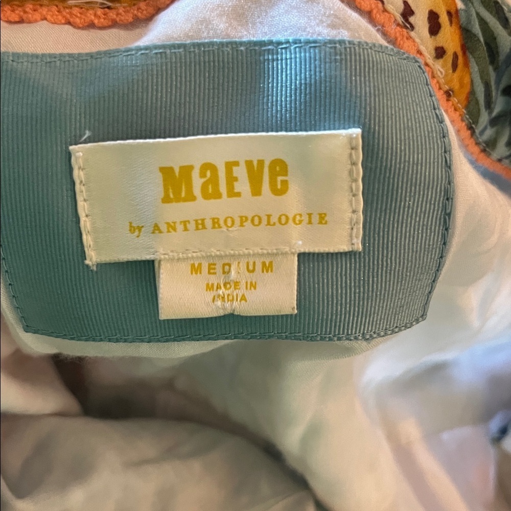 Anthropologie Maeve The Lillian Tropical Tiger Button Down Midi Dress, size M - Picture 9 of 14
